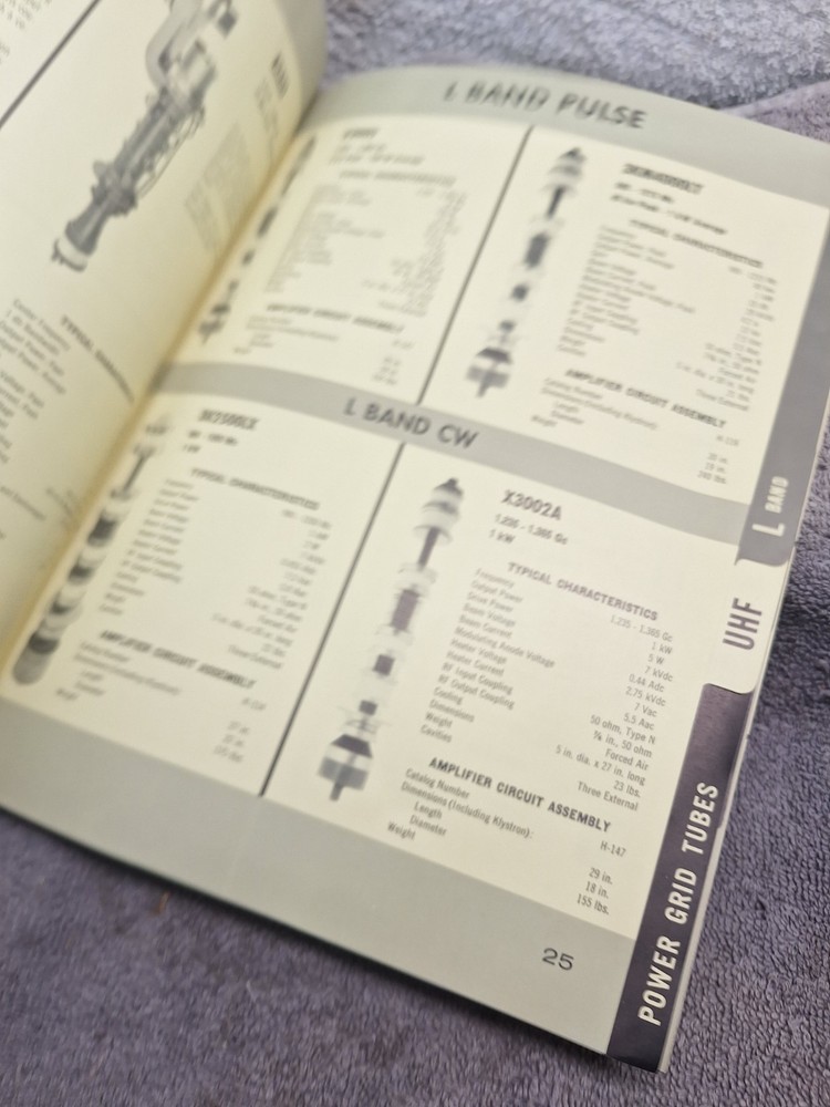 Vintage EIMAC 1963 Quick Reference Catalog Manual Eitel-McCullough Tubes