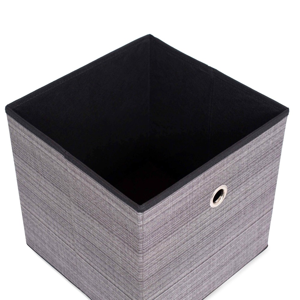 Canvas Storage Bin - 2 Pack - Grey - Box Container