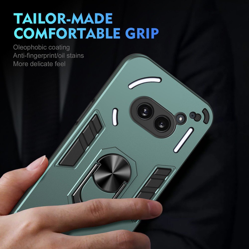 For Nothing Phone (2a) Plus Shockproof Armor Ring Holder Dual Layer Case Cover