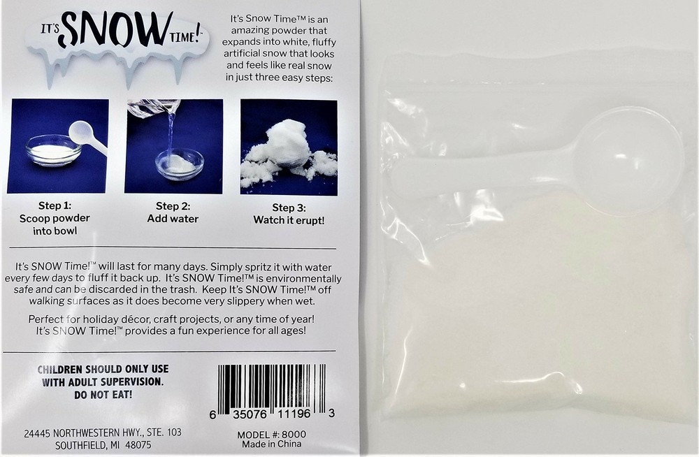 It's Snow Time! Artificial Snow