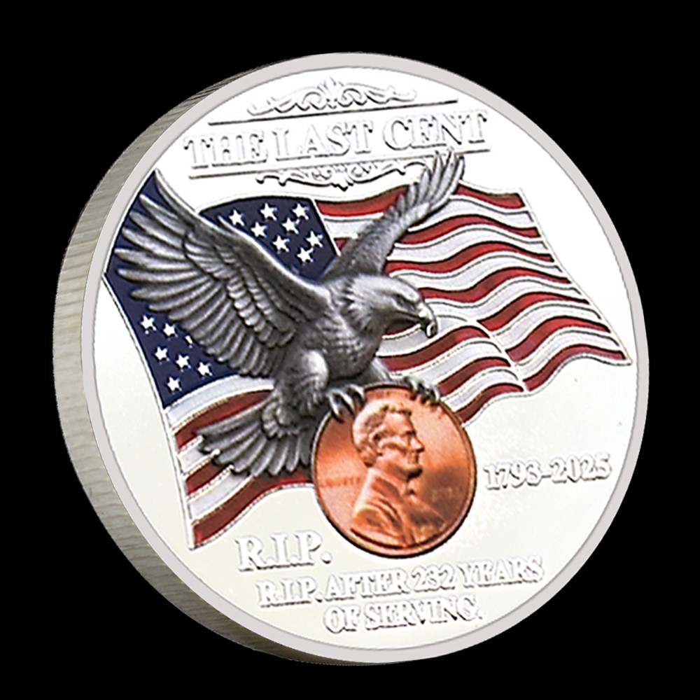 The Last Cent R.I.P. Lincoln Commemorative Coin Collectible Gift