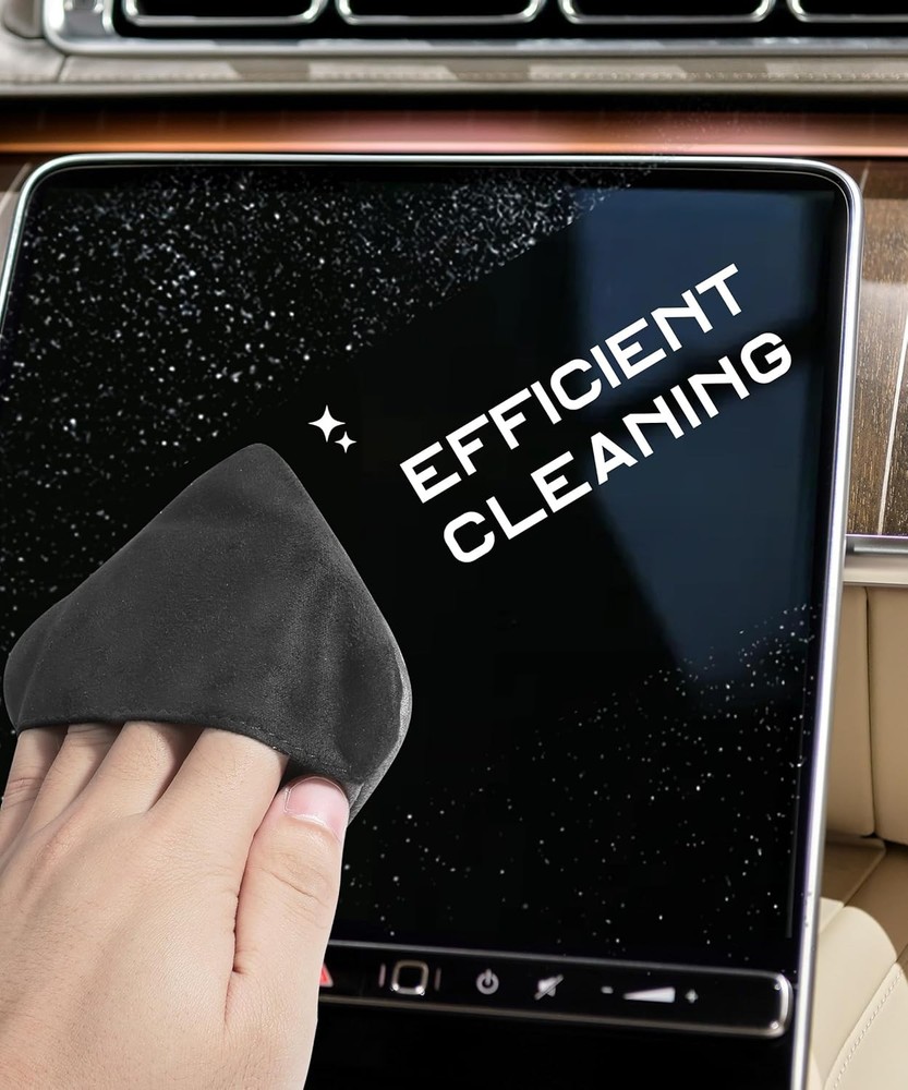 Car Screen Cleaner Microfiber Cloth Wipes Foldable Touch LCD Dashboard