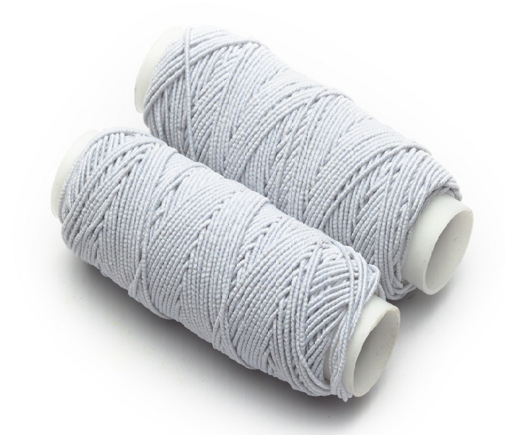 White Elastic Thread, 30 Yard Package (5 Rolls in each pack ) 150 Yard in total