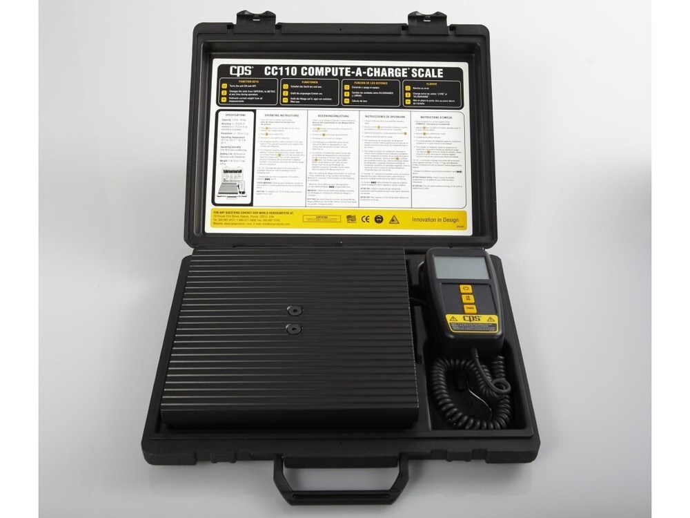 CPS CC110 COMPUTE-A-CHARGE Electronic Scale, with Hard Case -HVAC- New