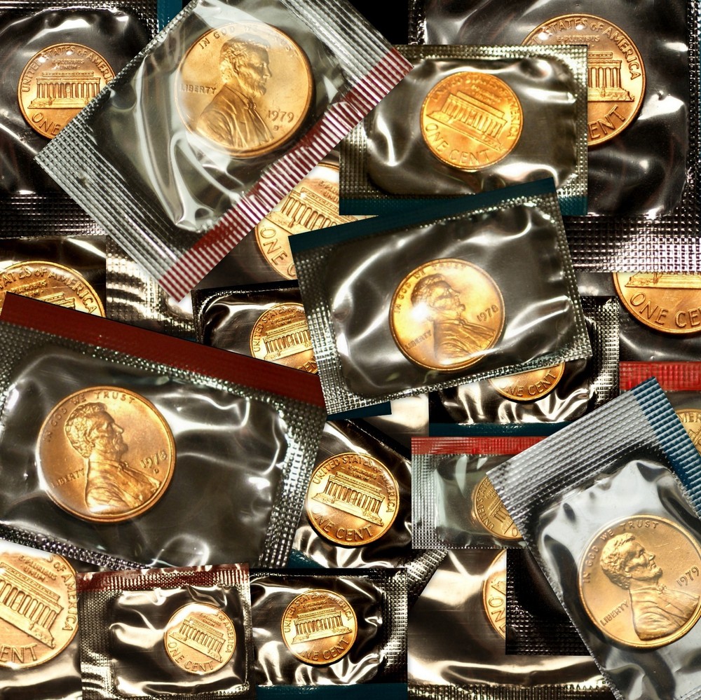 1970 - 1979 P+D+S Lincoln Mint Penny Set