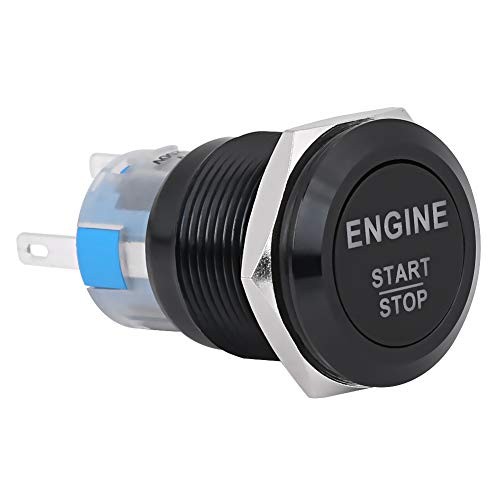 Car Engine Start Switch, 2 Colors Universal 12V White LED Car Engine Start