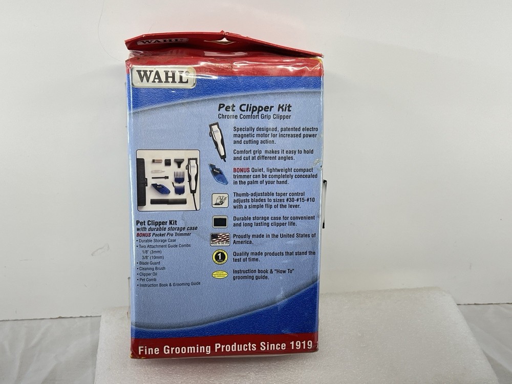 Wahl Chrome Pet Clipper Kit -New