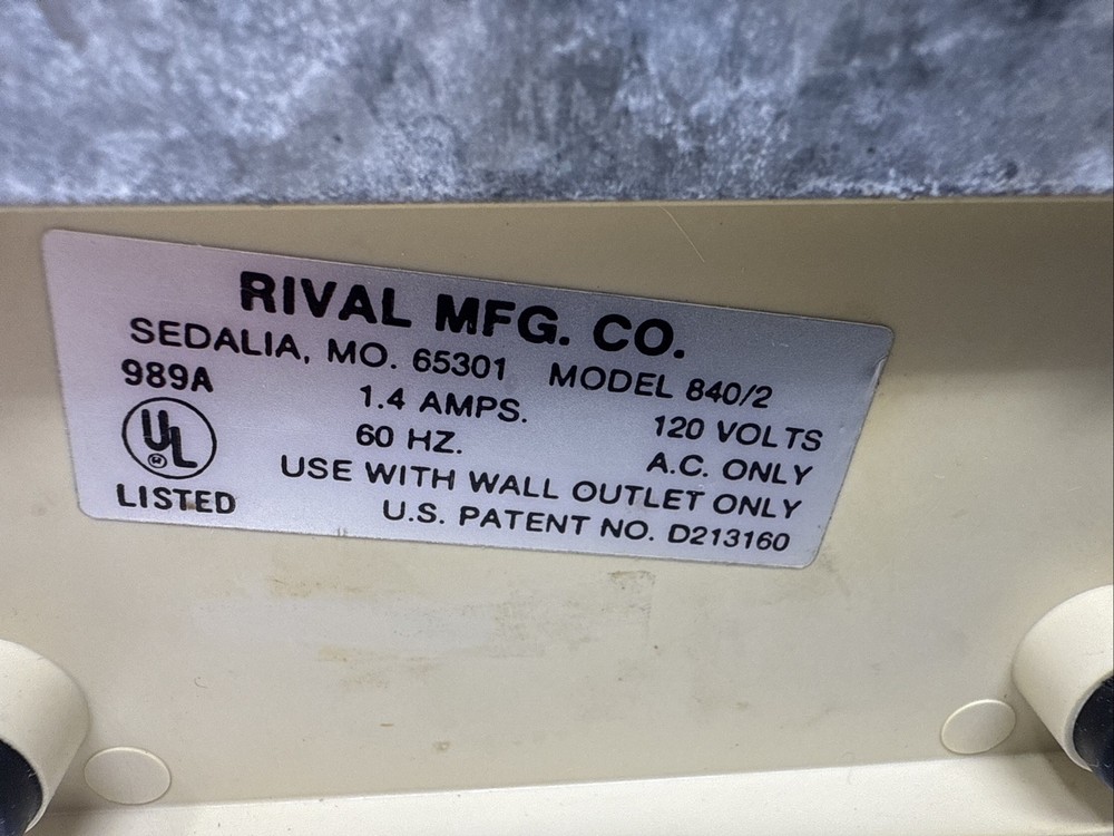 Rival Ice Crusher 840/2 Tested/Works