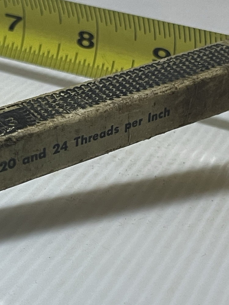 Vintage thread restoring file restore damaged threads File Teeth On Any Blade