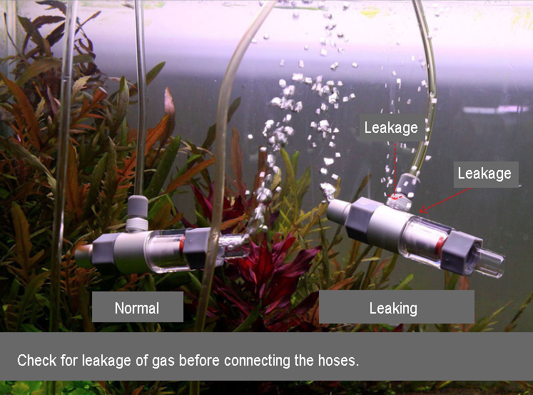 QANVEE Inline CO2 Atomizer Diffuser Aquarium Planted Tanks Aquascape