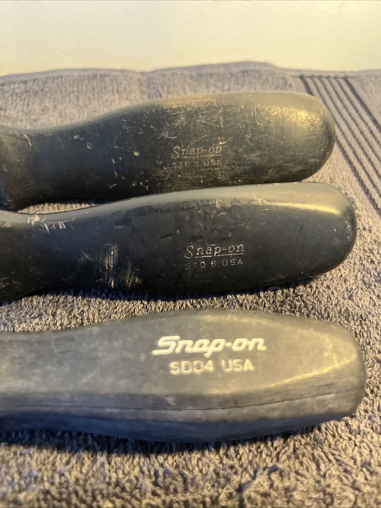 Snap On Tools Slotted 5 Pc Screwdriver Lot SDDI STD3 SDD4 STD6 STD8