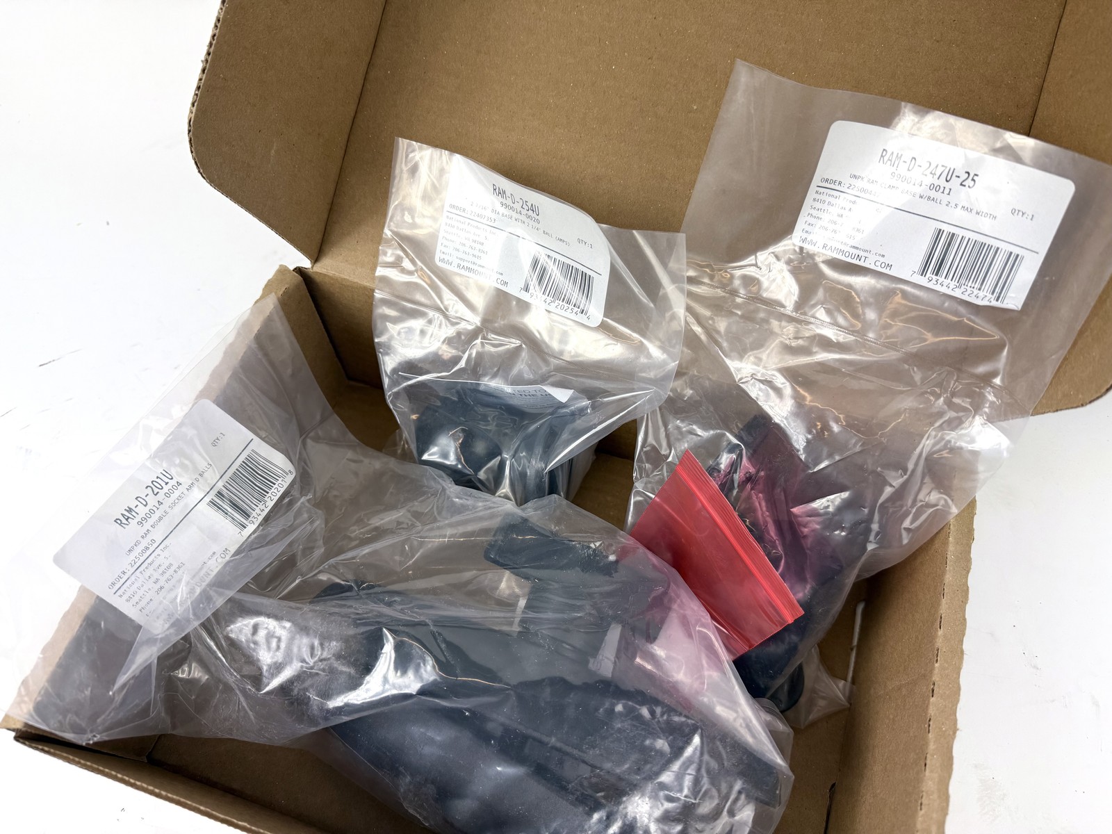 Honeywell VM1005BRKTKIT Ram Mount Kit Plate, Med Arm, Dock Ball