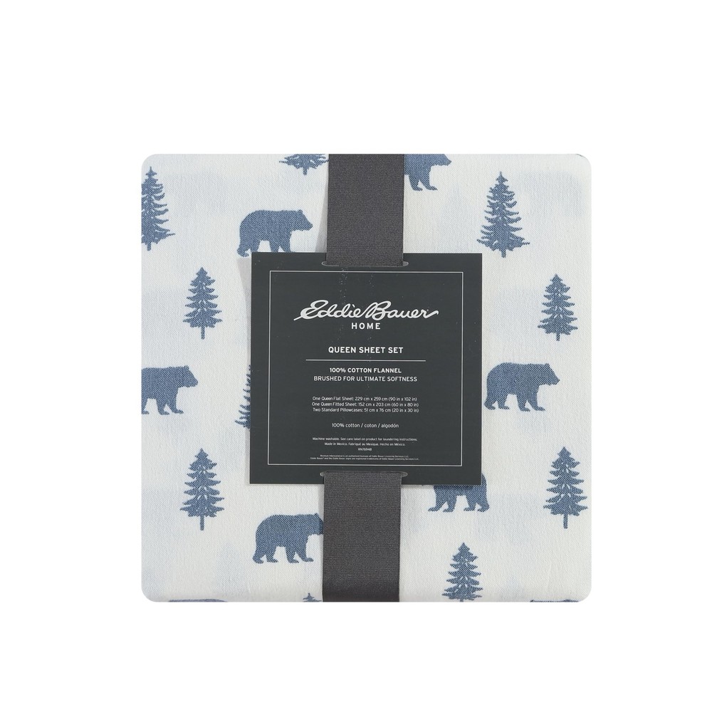 - Queen Sheets, Cotton Flannel Bedding Set, Brushed For Extra Softness, Cozy ...