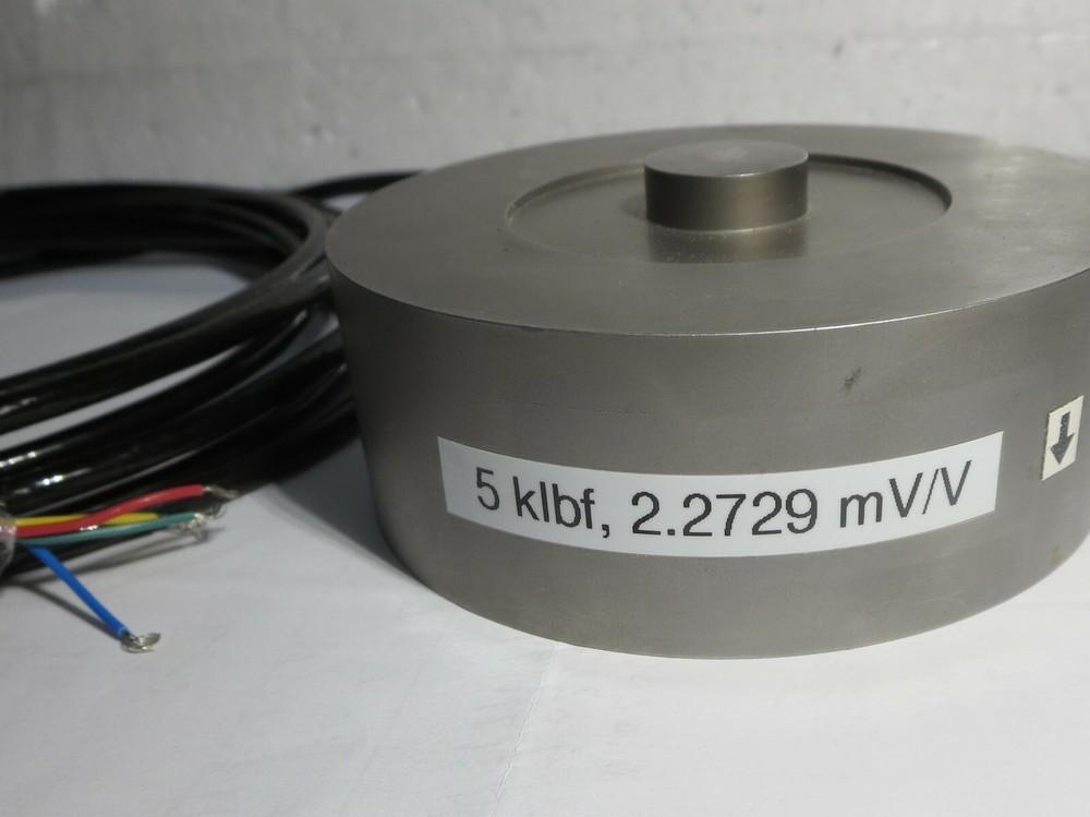 Compression force transducer, load cell, 5 klbf, 0.2%
