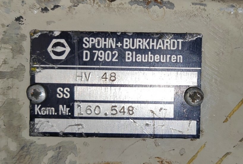 Spohn + Burkhardt HV 48 Com. No. 160,548