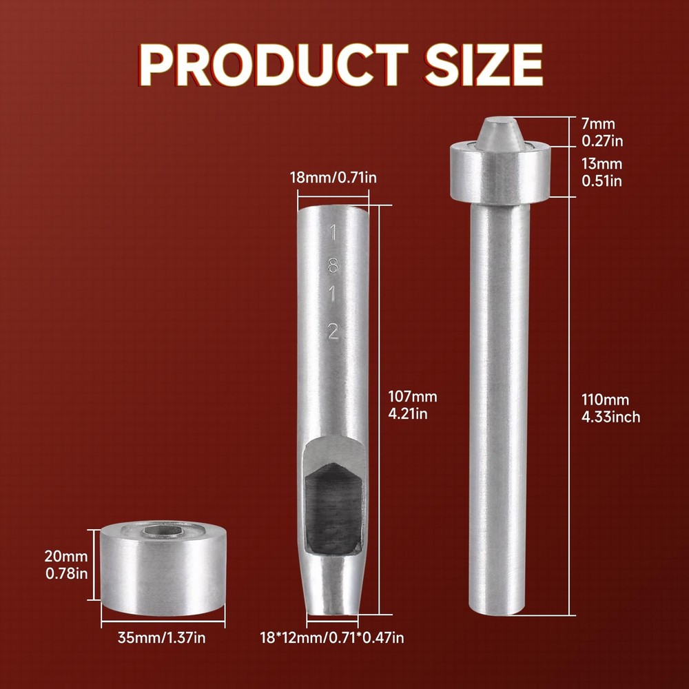 Cross Lock Installation Tool for Leather Bags, Rotating Lock Assembly, Handba...
