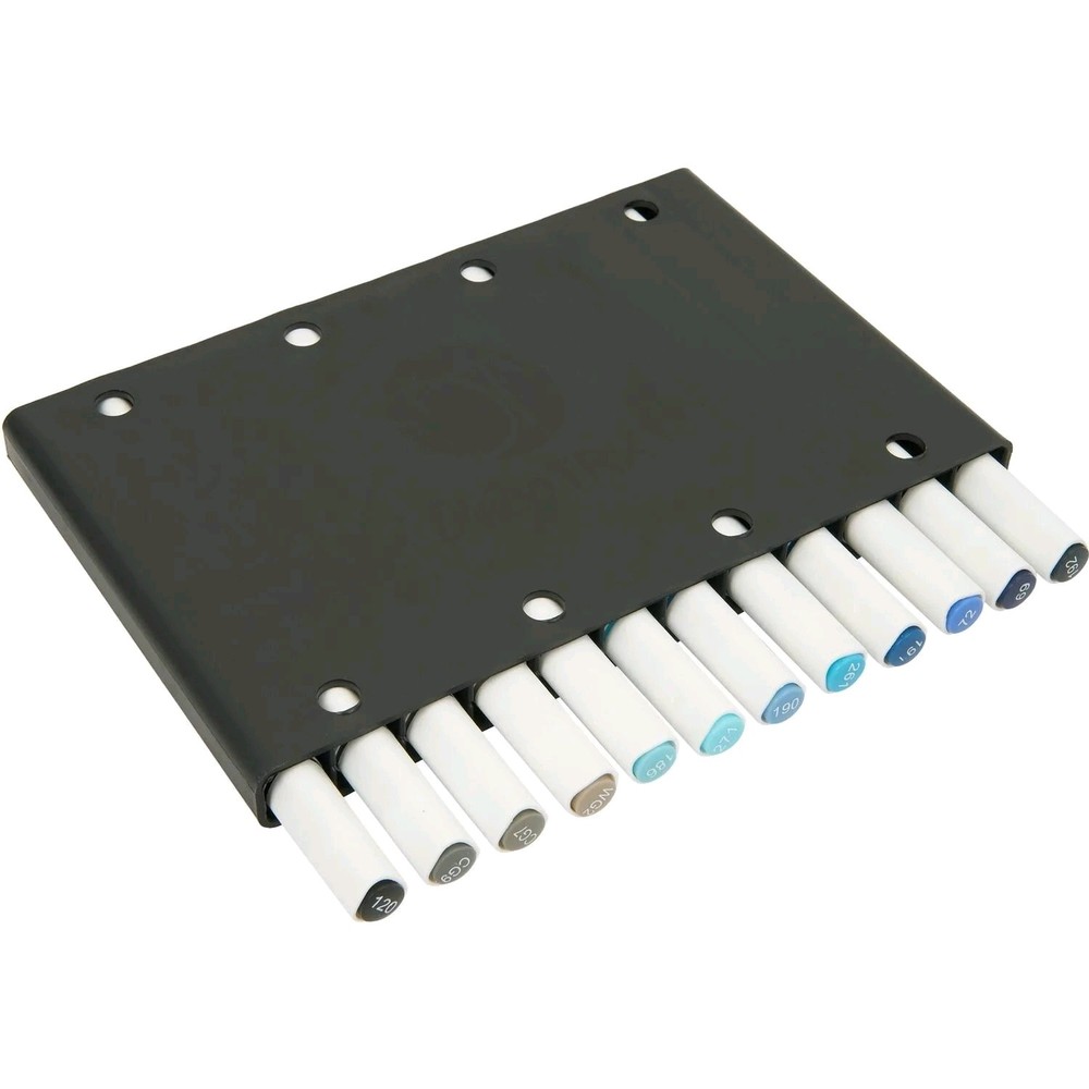 DecoTime Stackable 12 Professional Aquamarkers - Dual Tip Water Based - Various