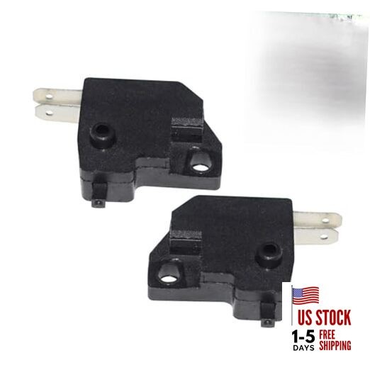 2PCS Motorcycle Brake Light Switch, Left Right Brake Lamp Switch, Universal
