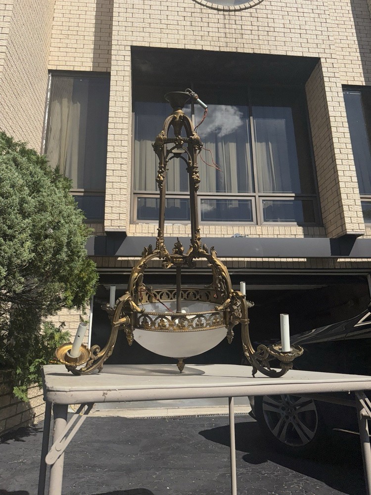 Antique Brass Chandelier