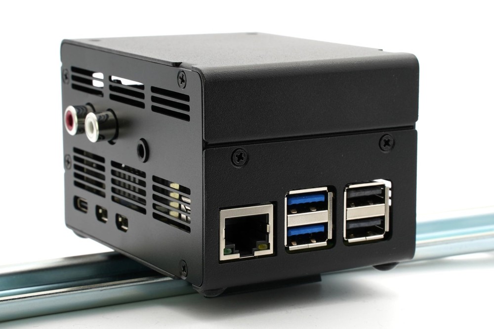 KKSB Case for Raspberry Pi 5 - Compatible with DAC+ & Pro, Supports Black