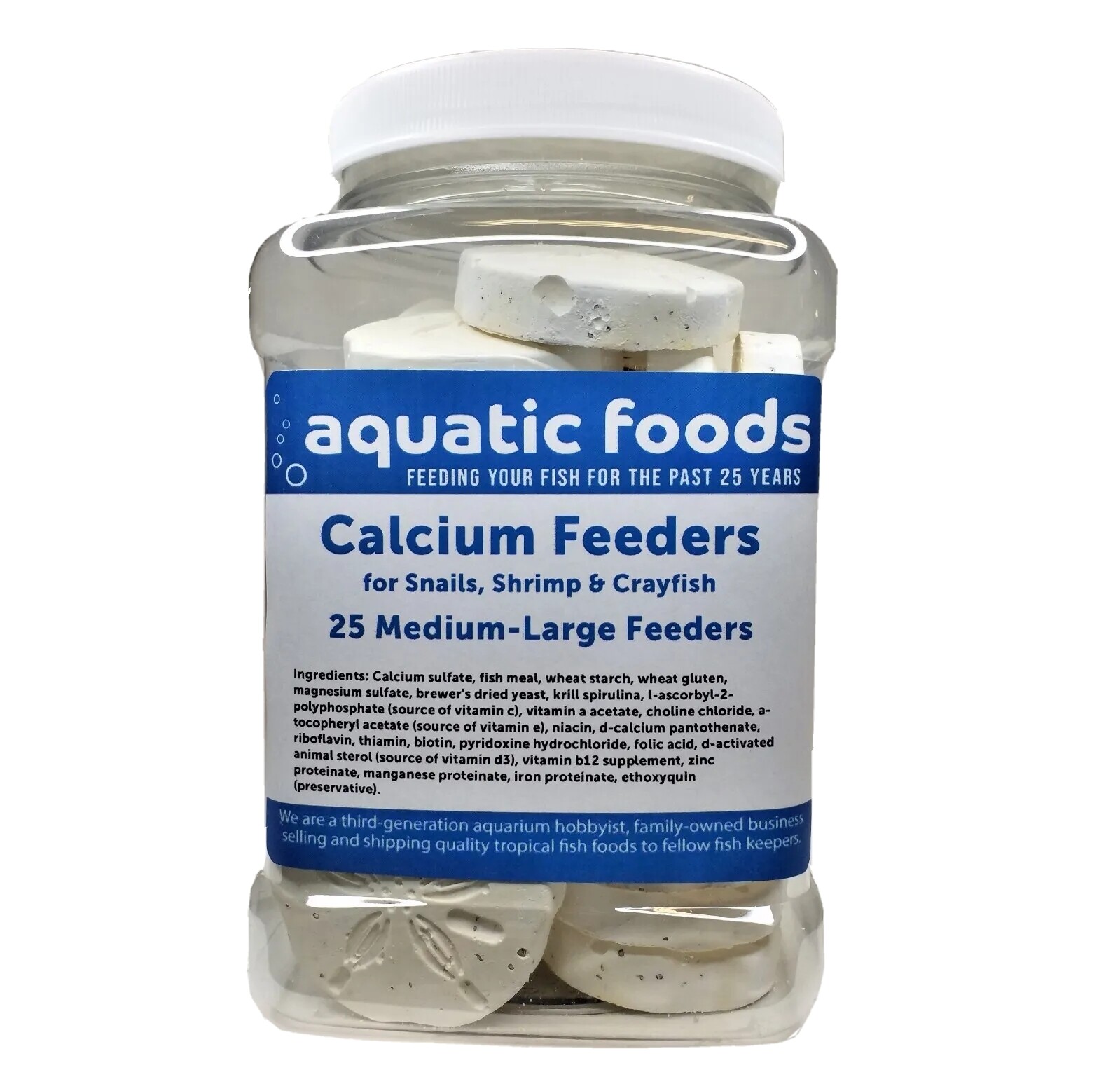 Calcium Feeders for Shrimp, Snails, Crabs, Crayfish and all Tropical Fish