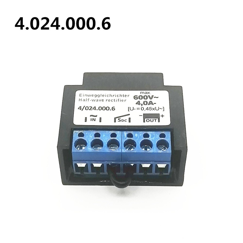 Replace Mayr 4.024.000.6 4A 600V Half Wave Motor Brake Rectifier