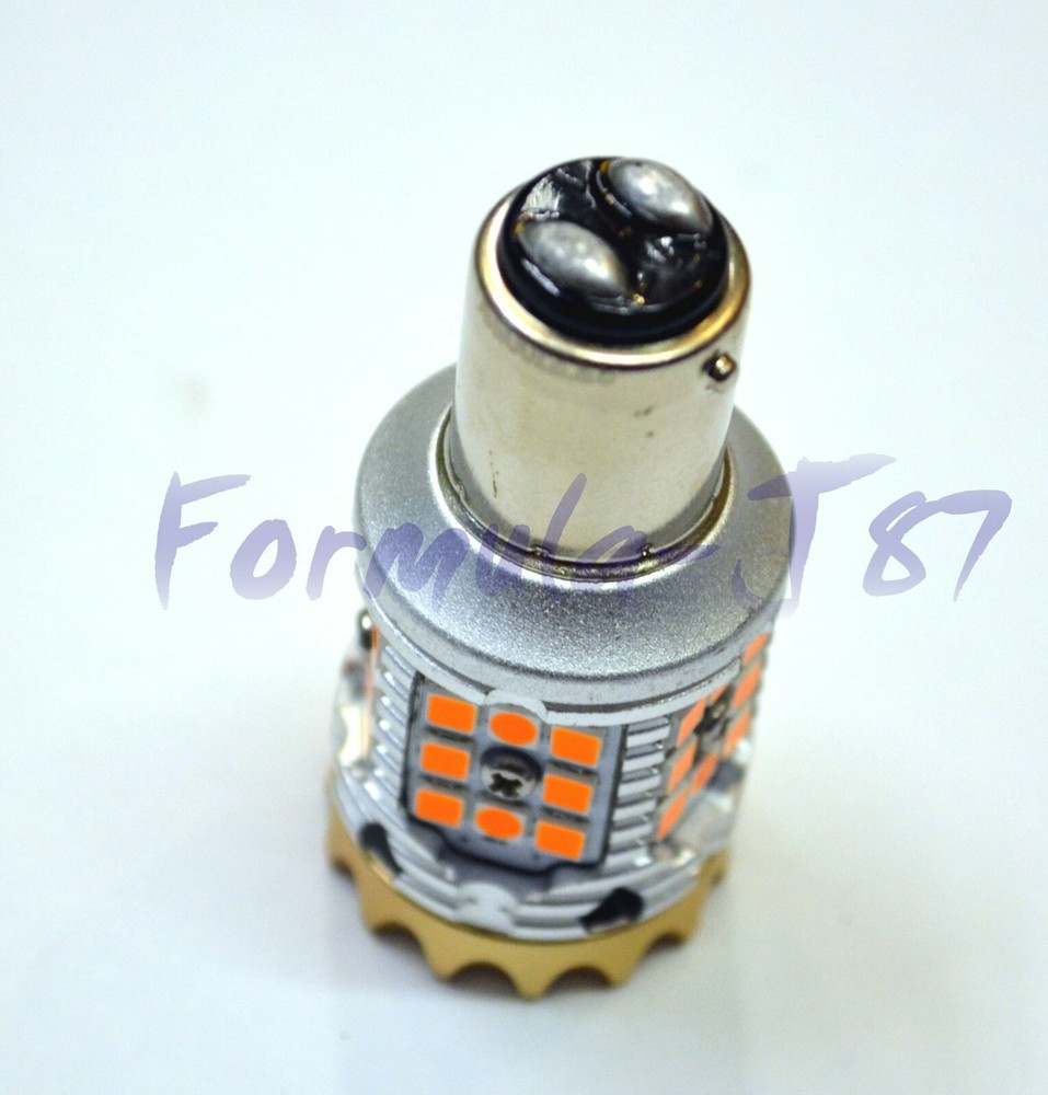 Hyper Flash Free LED Light 1157 Amber Two Bulbs DRL Light Replacement Stock Lamp