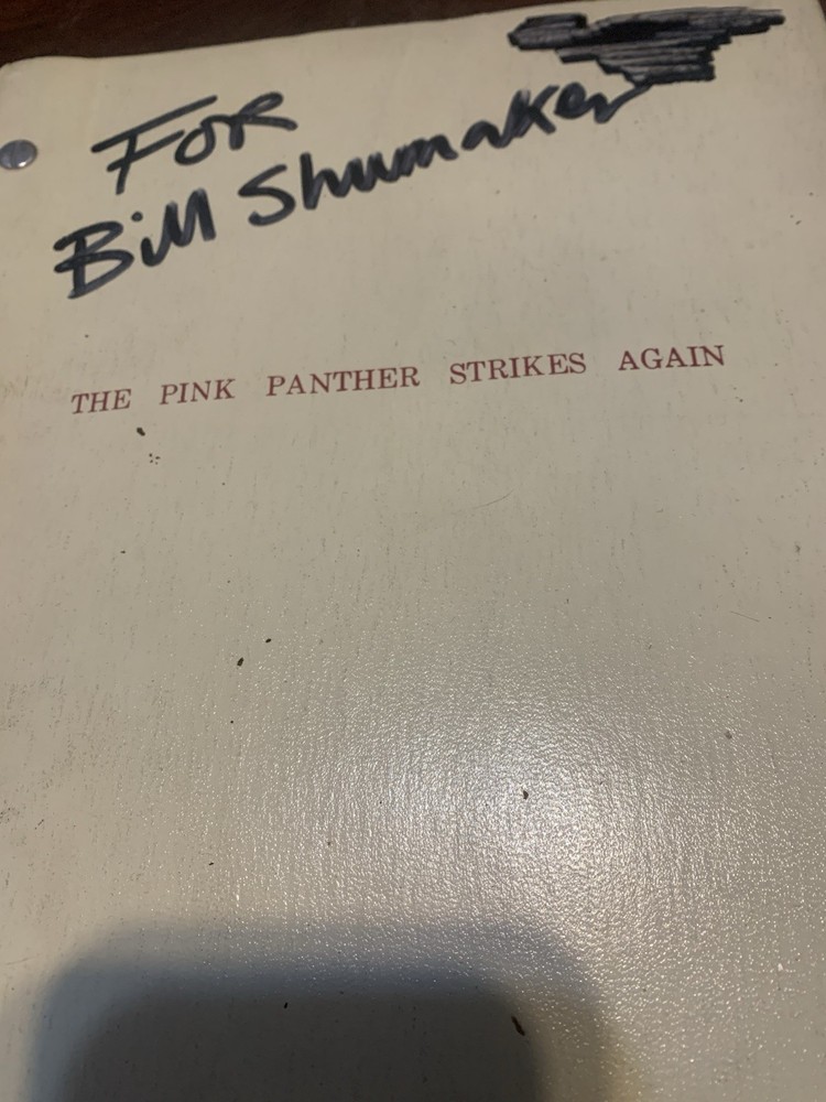 The Pink Panther Strikes Again. Original Shooting Script.