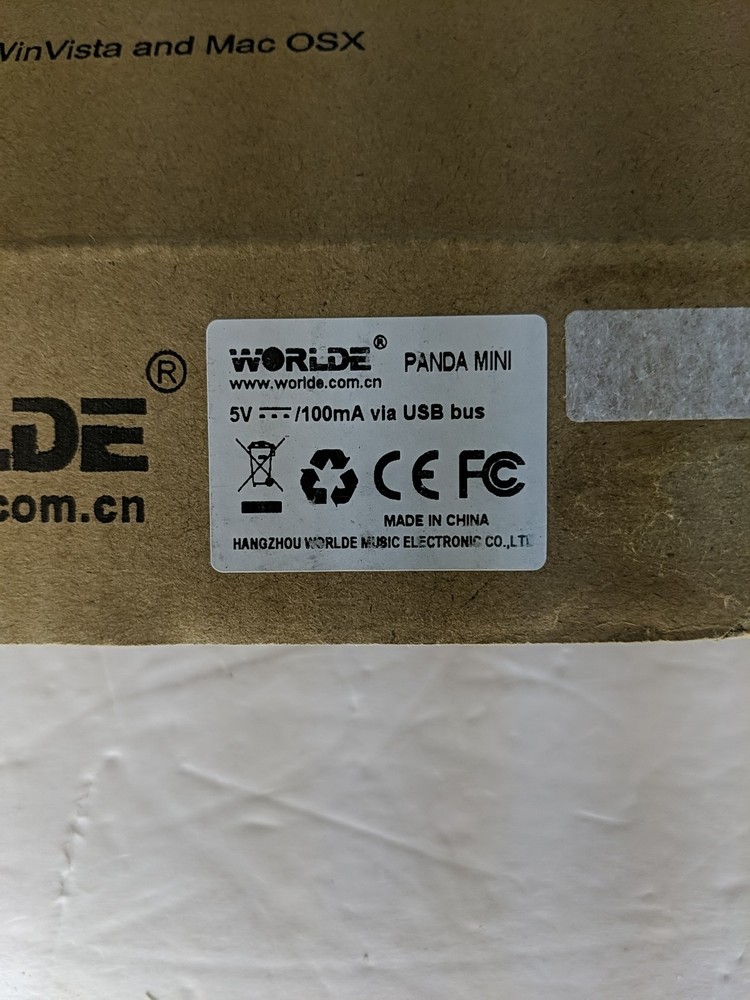 Open Box Worlde Panda Mini USB/MIDI Controller Keyboard For Windows And Mac