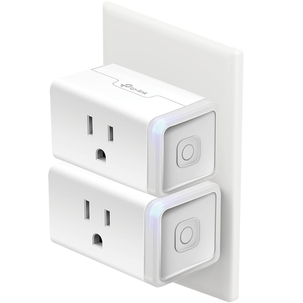 Hands-Free Smart Wi-Fi Plug - Works with Alexa & Google, Remote Control, 2-Pack