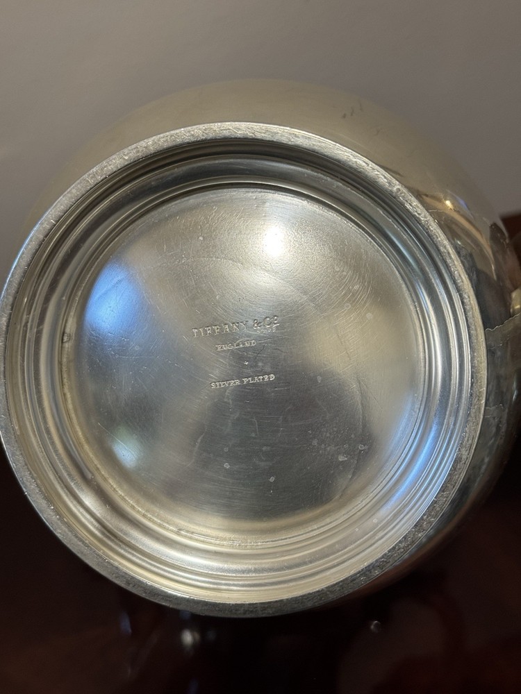 TIFFANY & CO England Silver Plated Water Pitcher Monogram McA