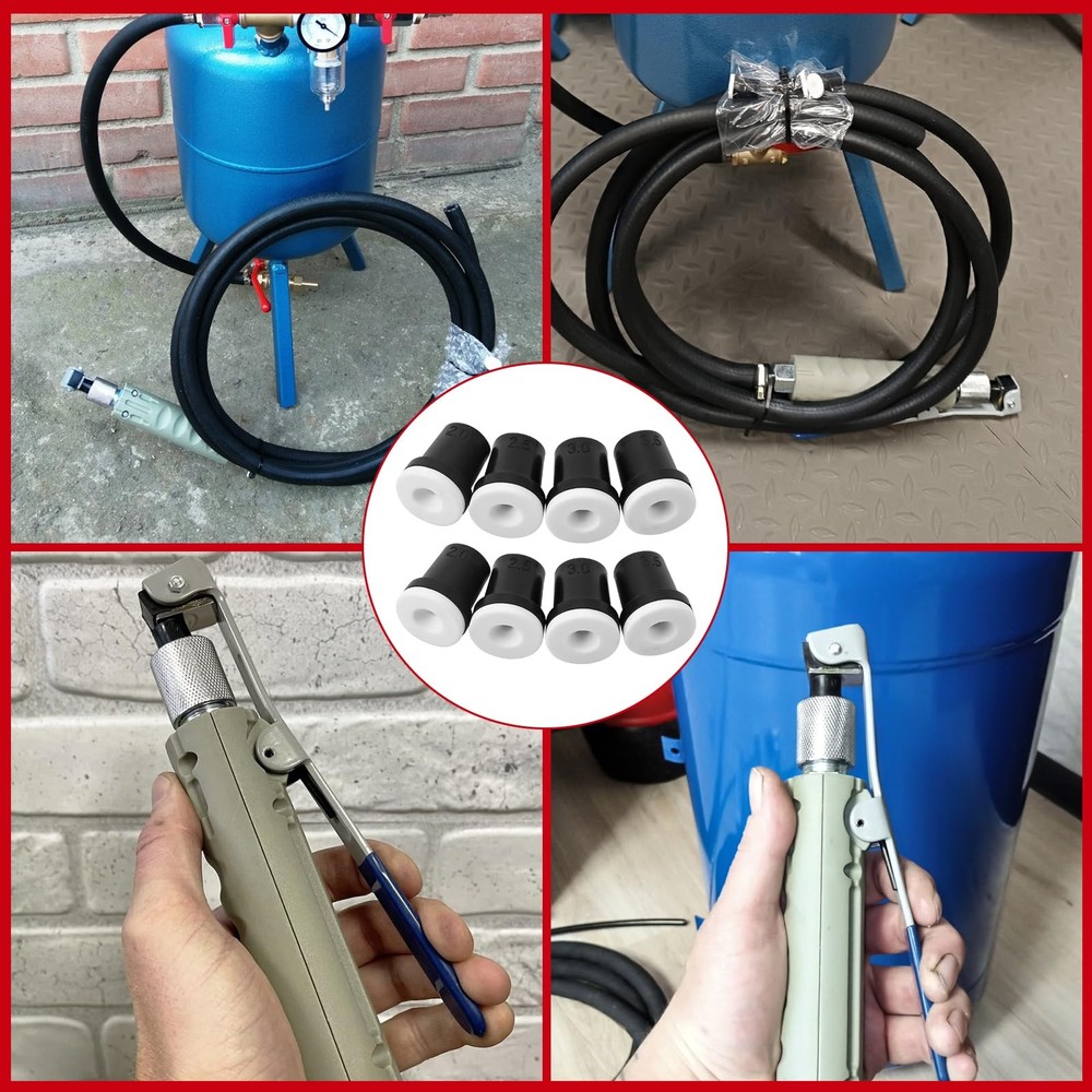 Sandblasting Nozzle Tips Kit, Abrasive Blast Sandblaster Gun Ceramic Tips 2mm...