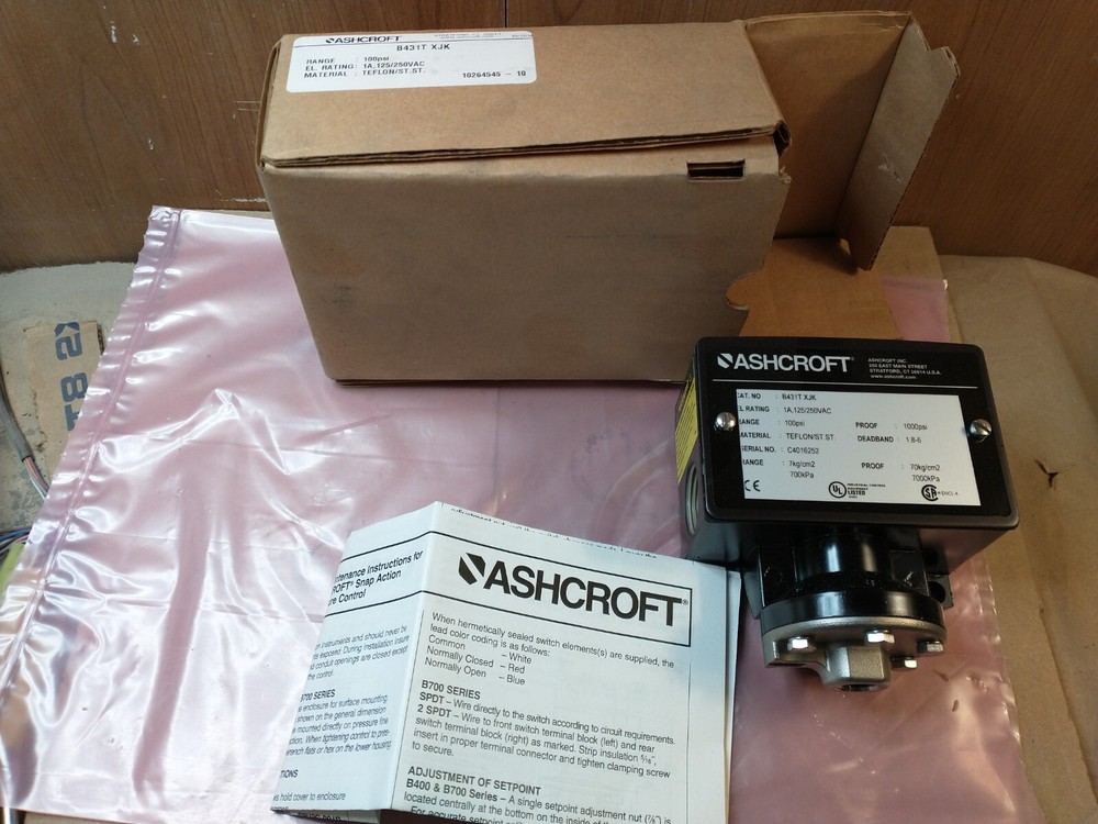 Ashcroft B431T XJK Pressure Switch - Fast Ship