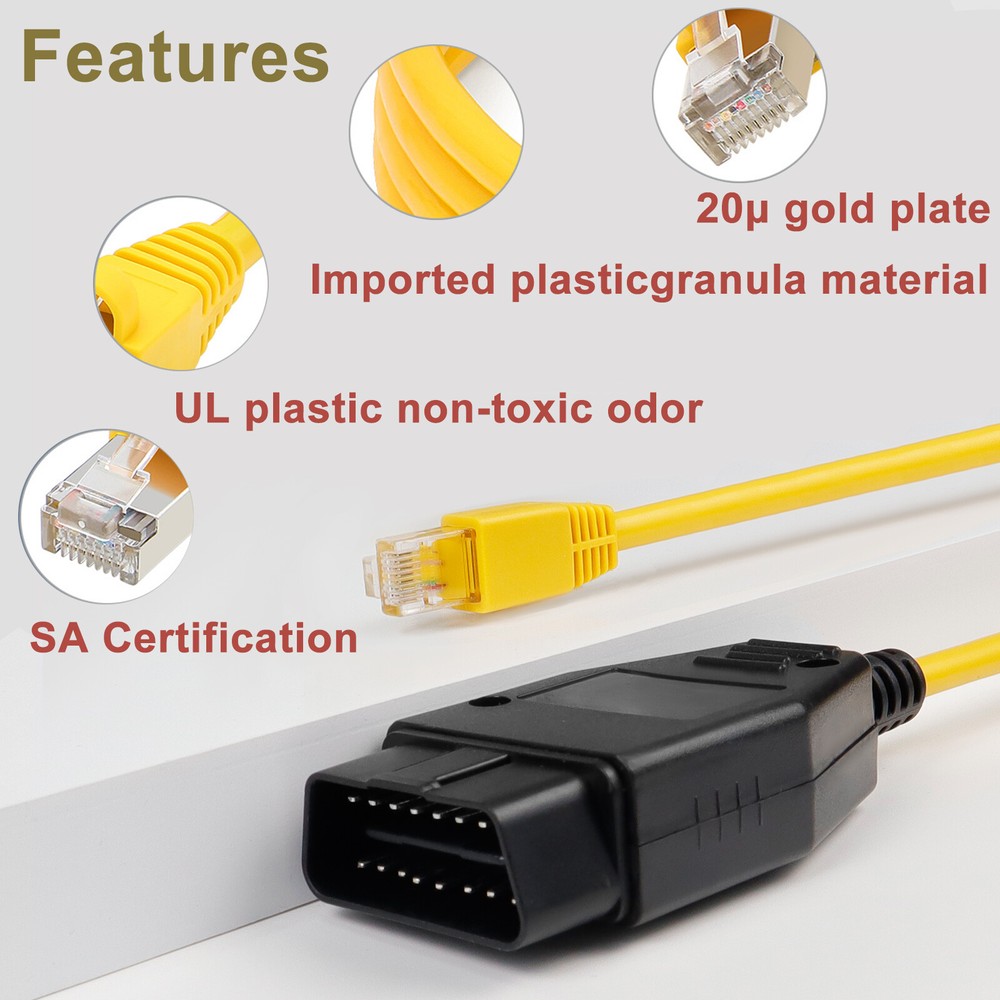 ENET OBD Cable for BMW F Series ICOM ISTA E-SYS Bimmercode Bootmod3 OBD2 Coding.
