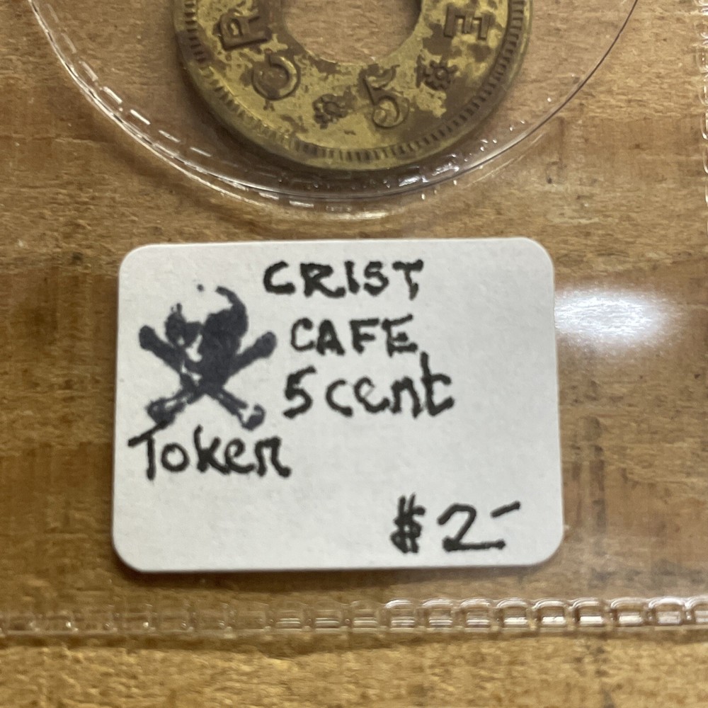 canada trade token Crist Cafe Token 5 Cent More Token Available P2