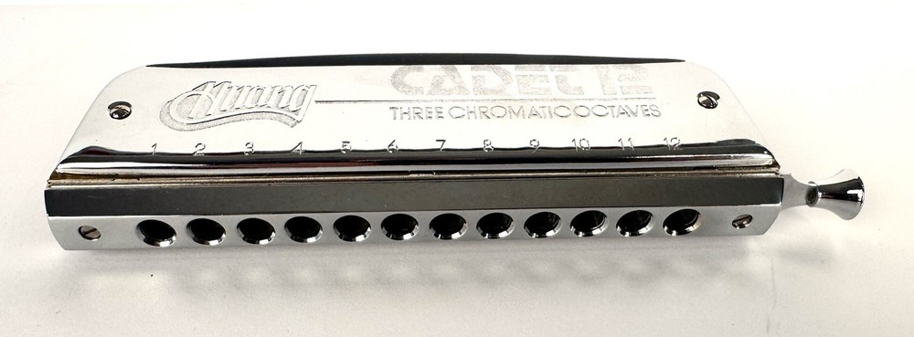 HUANG CADET 12 THREE CHROMATIC OCTAVES HARMONICA with ORIGINAL CASE!