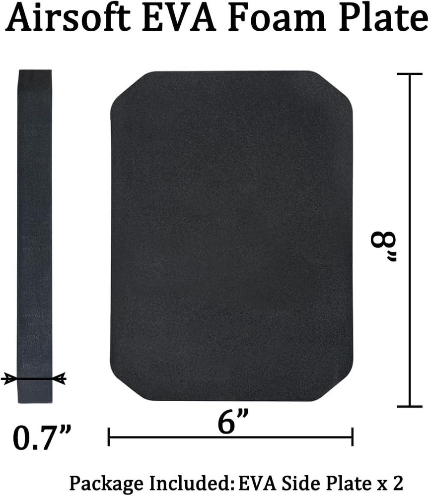 Authentic Tactical Foam Plates - 2-Pack Medium EVA Dummy Side Plates for Vests