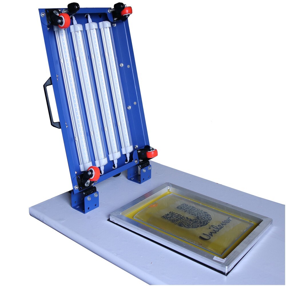 110V Push-Pull LED Movable Exposure Unit Ultraviolet Plate Drying Printing 12W×4