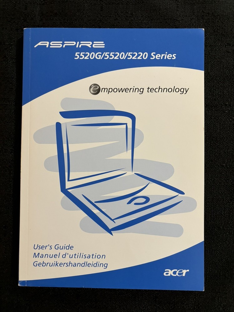 Acer Aspire User's Manual for 5520G, 5520, 5220 Computers