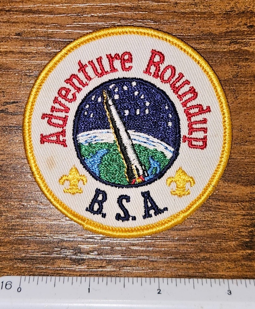 Vintage Adventure Roundup Space Shuttle Boy Scout BSA Space Patch
