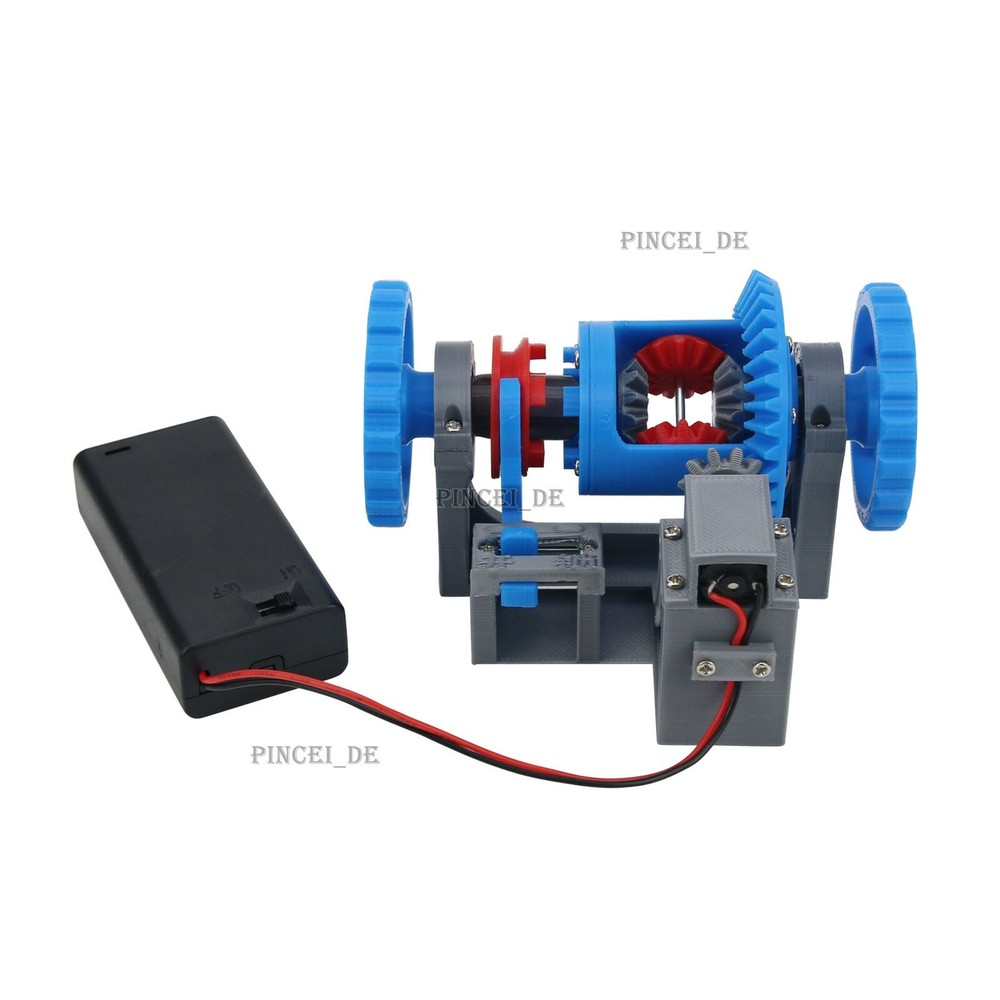 3D Printed Model Differential Mechanism Differential Lock Structure Principle