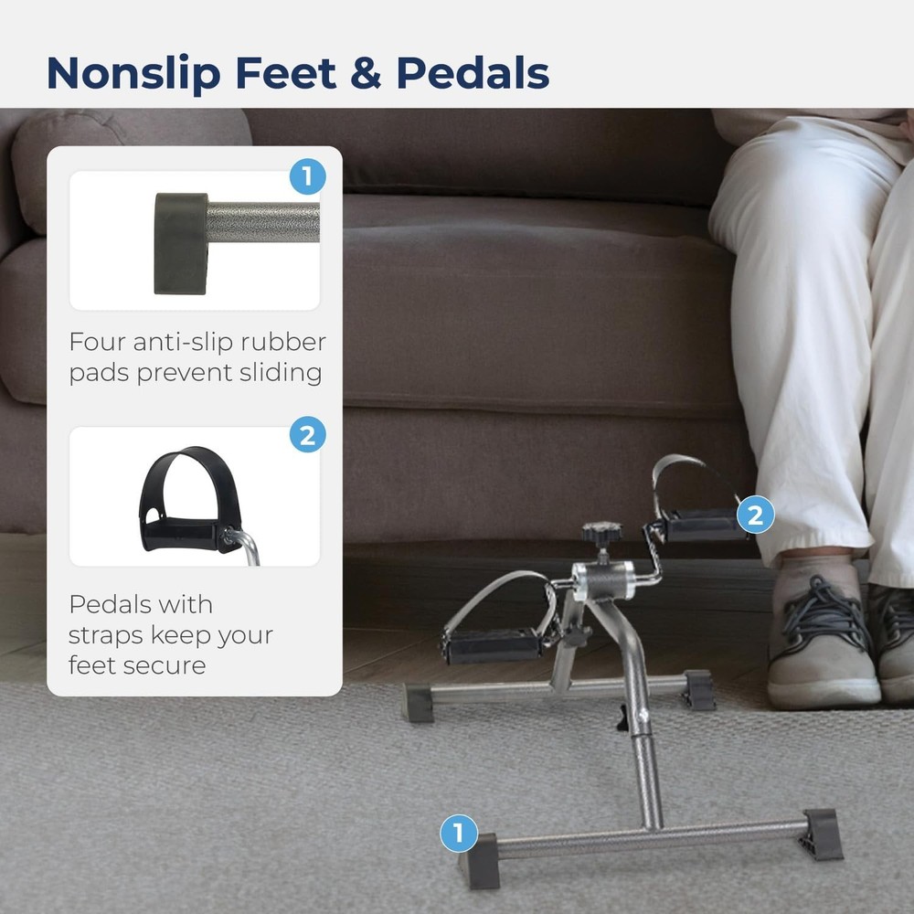 Pedal Exerciser, Silver Vein Finish