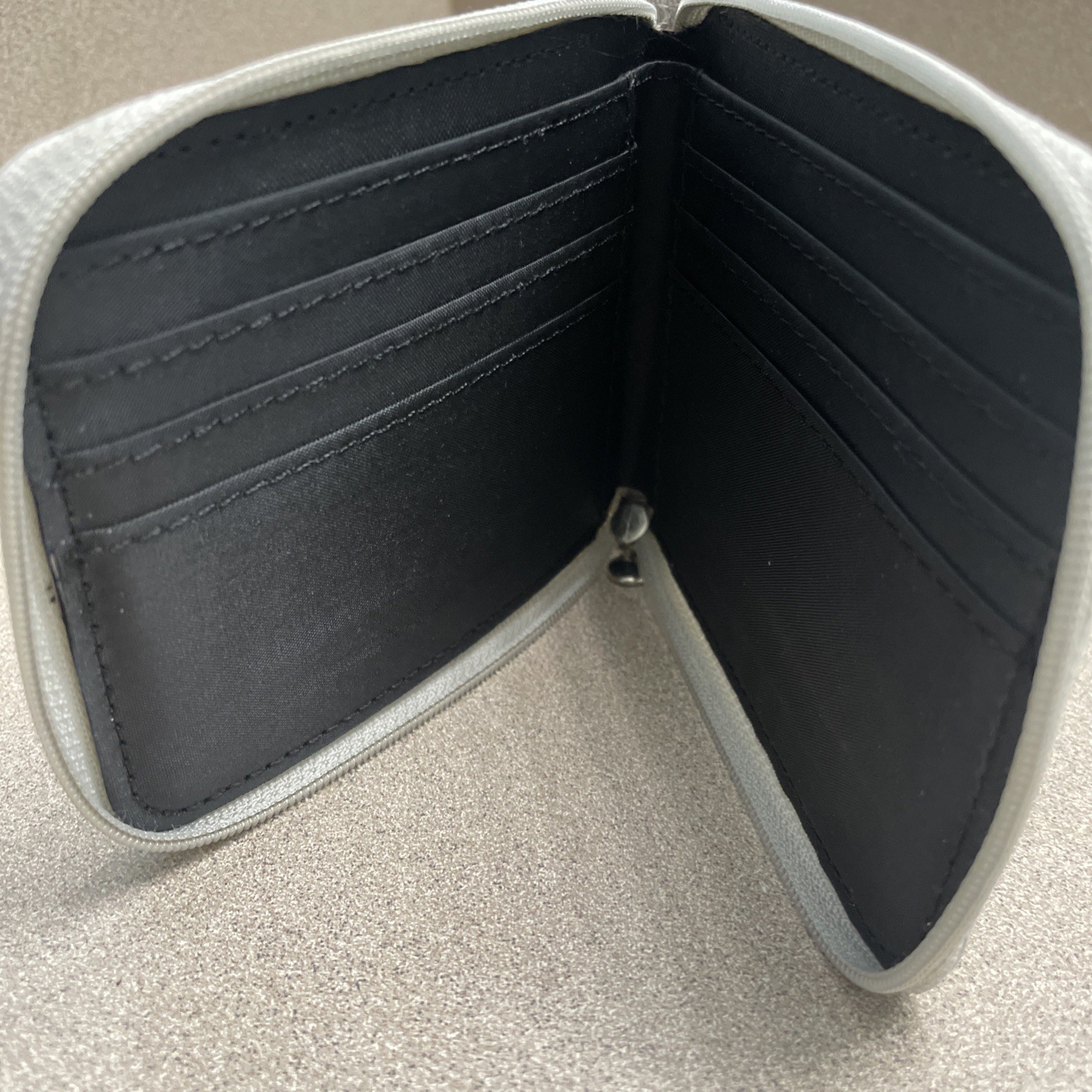 Walt Disney Mickey Mouse Bifold Zip Around Square Wallet World Famous