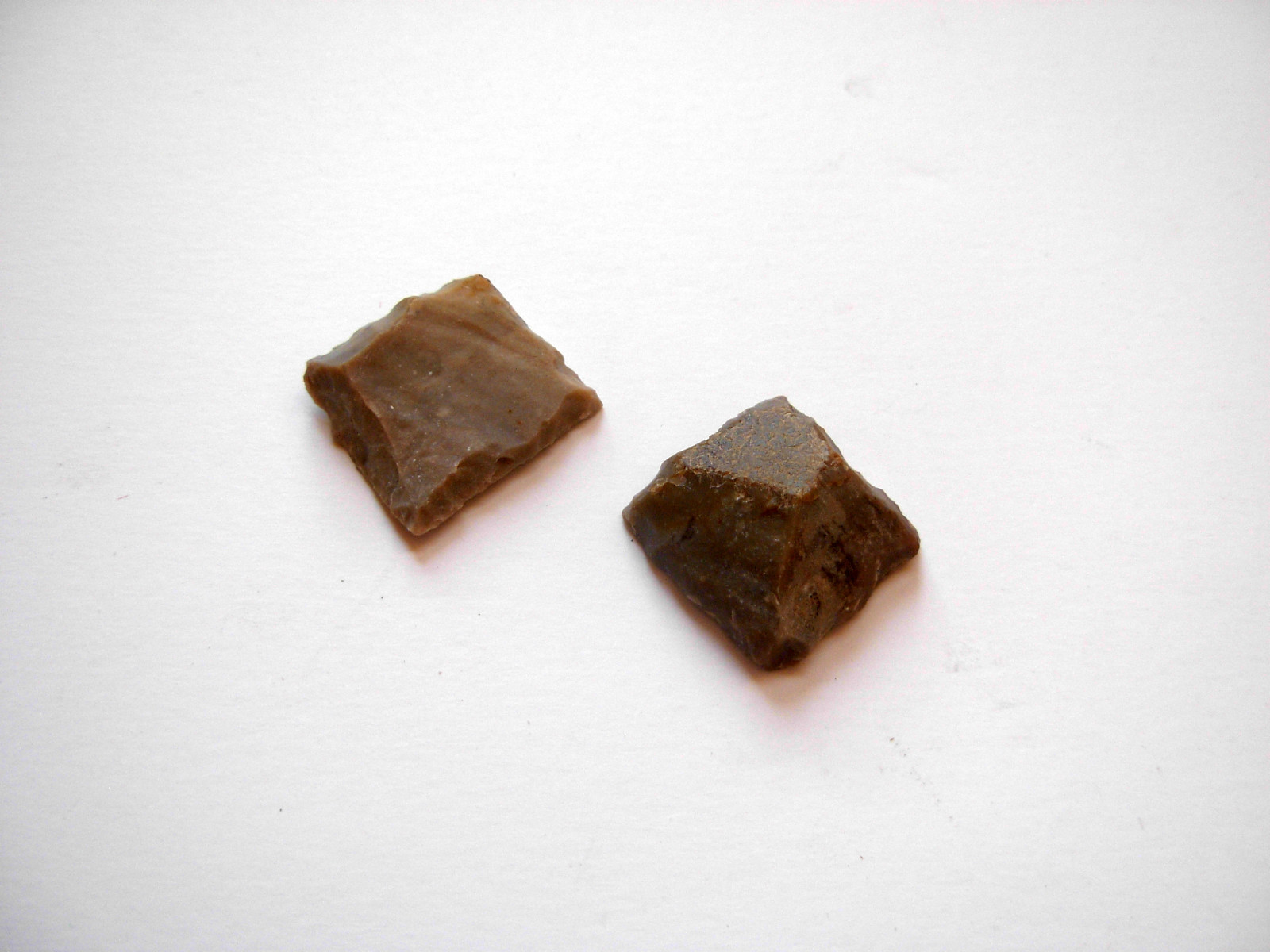 Pair of 7/8 Inch Black Powder Rifle/Pistol Flints New Hand Knapped