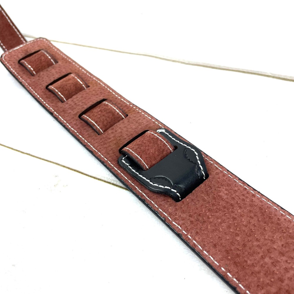 Walker & Williams LC-11 100% Handmade Leather Strap Hand Tooled Live Oak Pattern