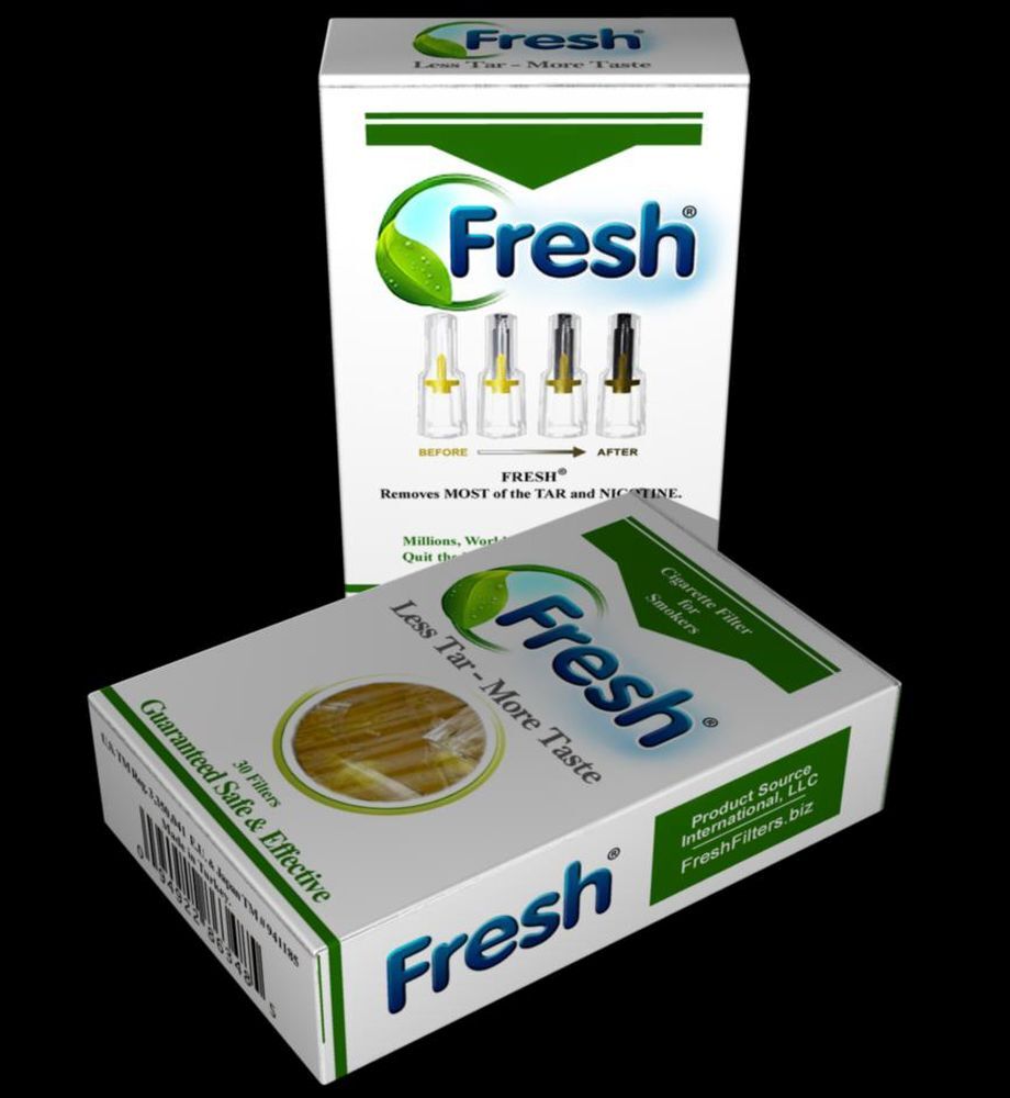 2 PKS FRESH Cigarette Filters = 60 Filters - Takes the Nic Out & Blocks Tar