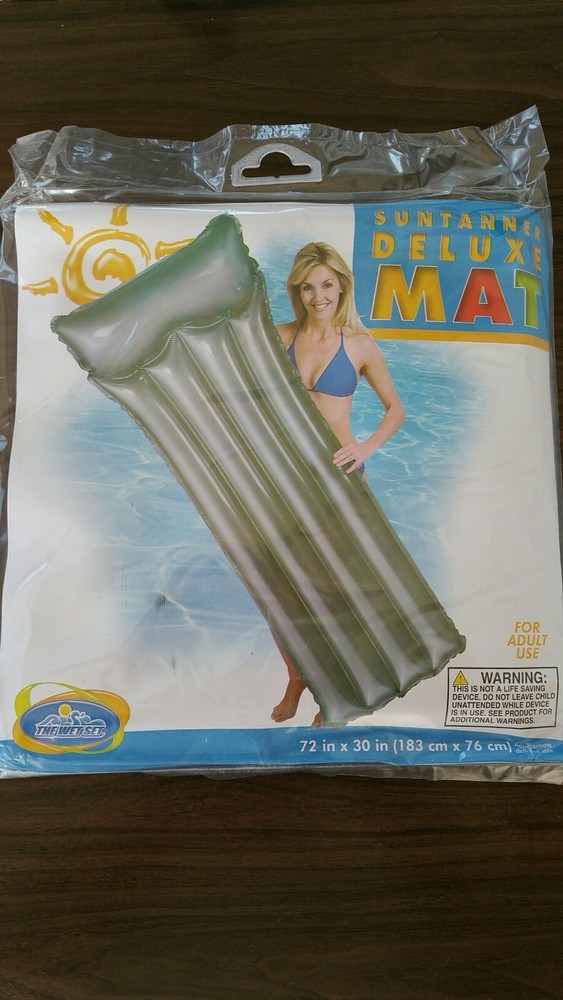 Inflatable SUNTANNER Raft Swimming Pool Lounge Float Mat 72" x 30"