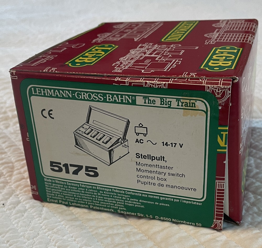 LGB 5175 MOMENTARY SWITCH CONTROL BOX with INSTRUCTIONS,