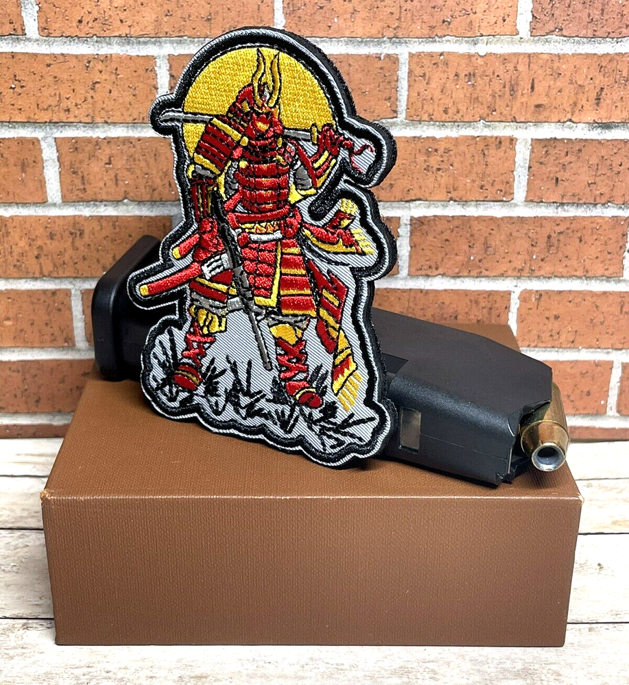 Tactical Samurai Patch - Embroidered Sword Samurai Patch - Tactical Morale Patch