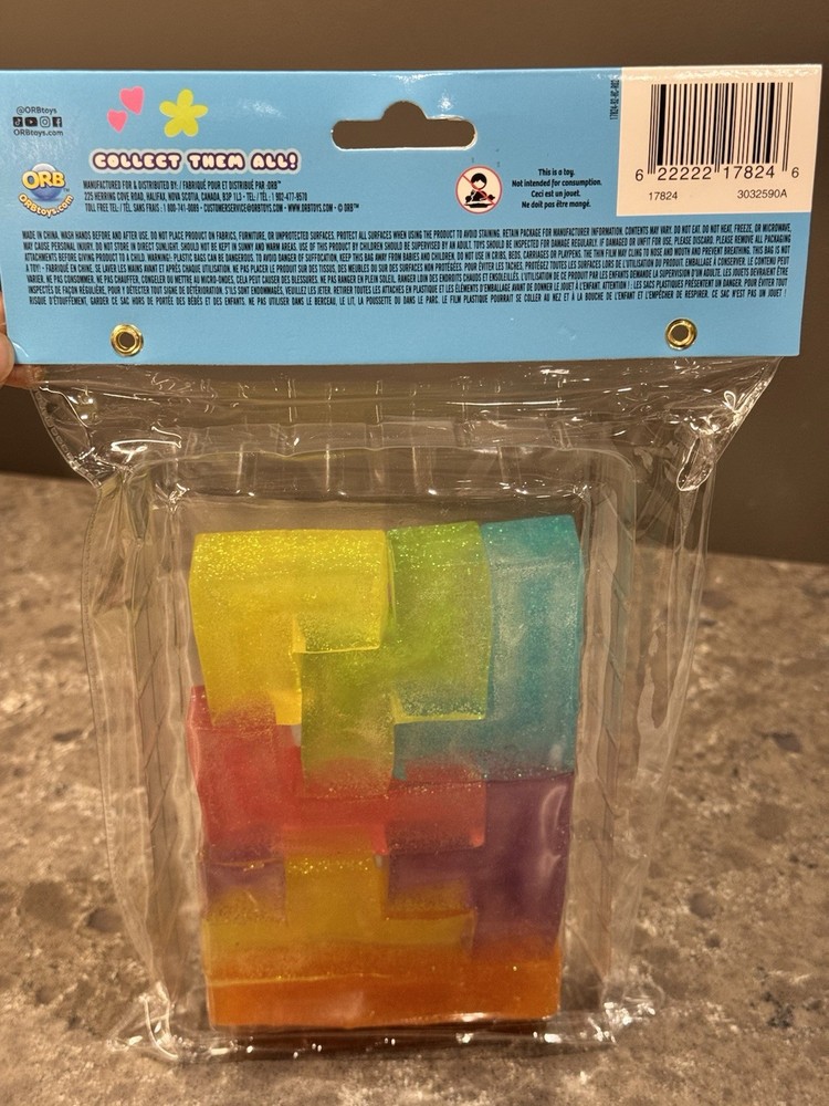 New Glitter Squish Bricks Taba-Pops Fidget Toy Colorful